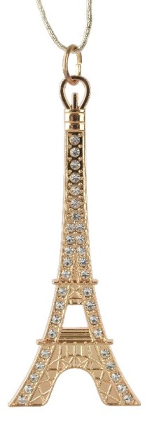 Weihnachtsanhänger Eiffelturm – Gold – 8 cm