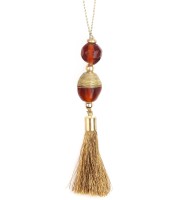 Ornamentaufhänger mit Gold-Quaste Ornamentaufhänger mit Gold-Quaste