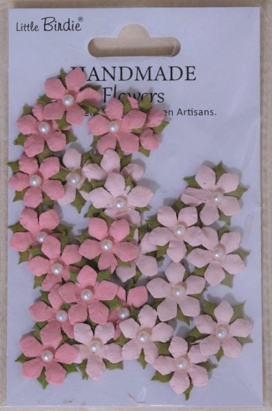 Handgemachte Papierblumen "Elira - Pink Passion" Kräftiges Rosa (24 Stk.) CR103063
