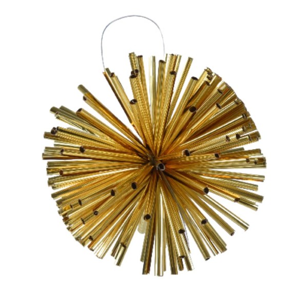 Weihnachtsornament aus Draht PET – Gold – 8 cm K029618-a