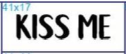 Stempel "Kiss me"