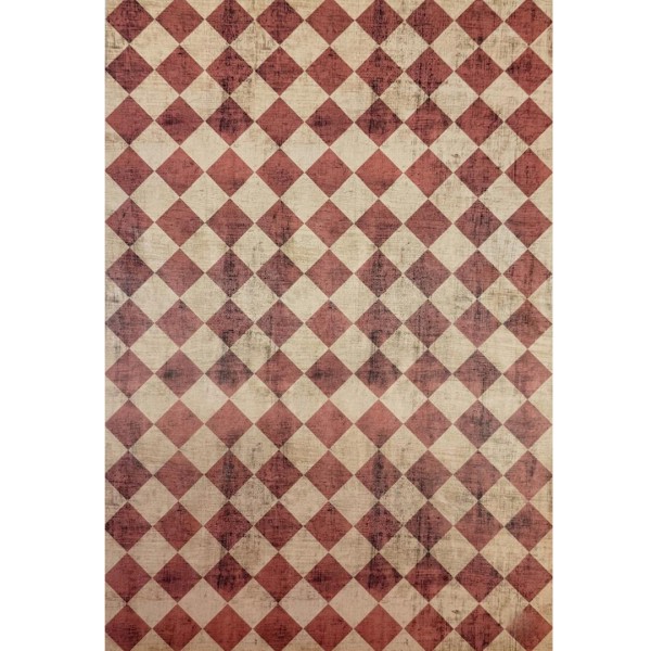 Decoupagepapier "Rauten" - Rot