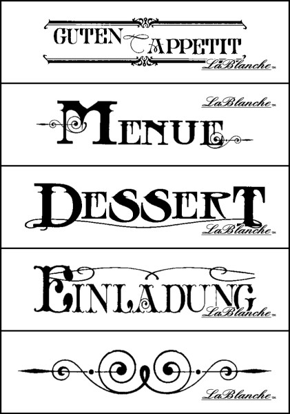 Stempel "Menuekarte" (5 St.)