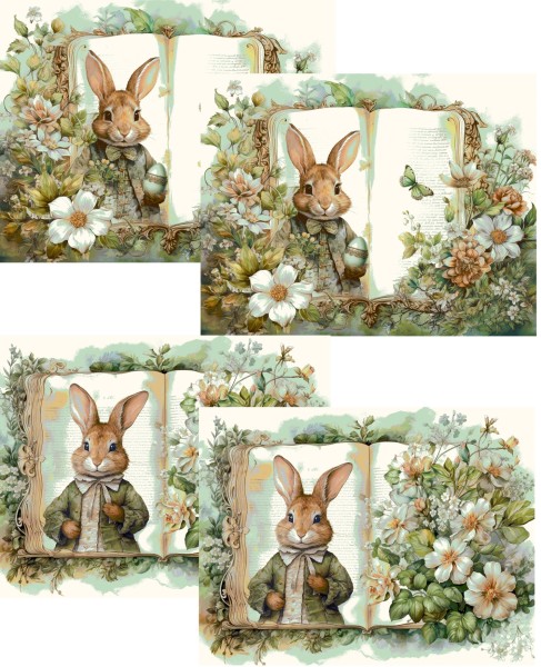 Schrumpfbanderolen "Ostern 2024" 10 cm, 4 Stck