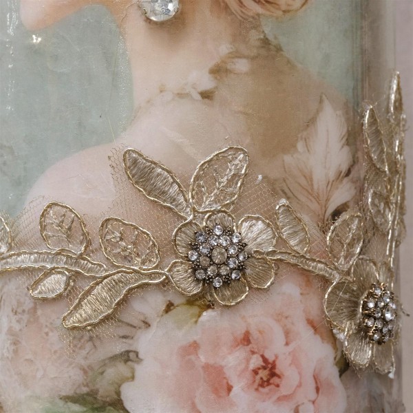 Spitze in Creme 25cm