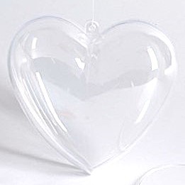 Acryl Herz 2-teilig - 8cm