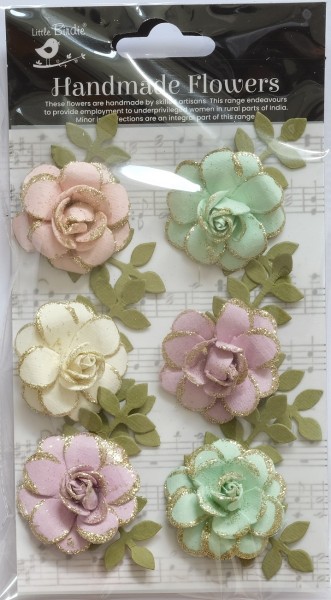 Papierblumen "Pixie Rose" - Fairy Garden