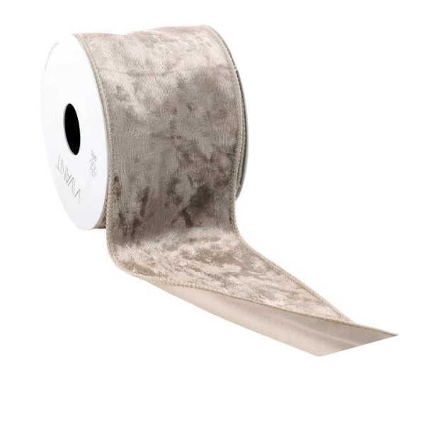 Dekoband "Velvet Satin" - beige V5467.0370.07