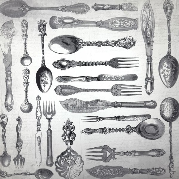 Designpapier "Crystal & Roses" 4