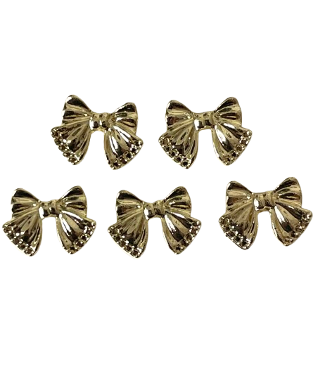 Gold Schleifen - 5er Pack