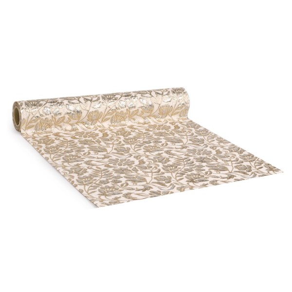 Dekoband "Florande deco" 2m - Silber/Gold V1983.0228.03A