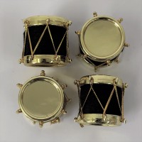 Deko-Trommeln - gold (4 Stk.) Deko-Trommeln - gold (4 Stk.)