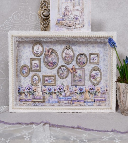 Designpapier "Pansies" 5 (Layla)