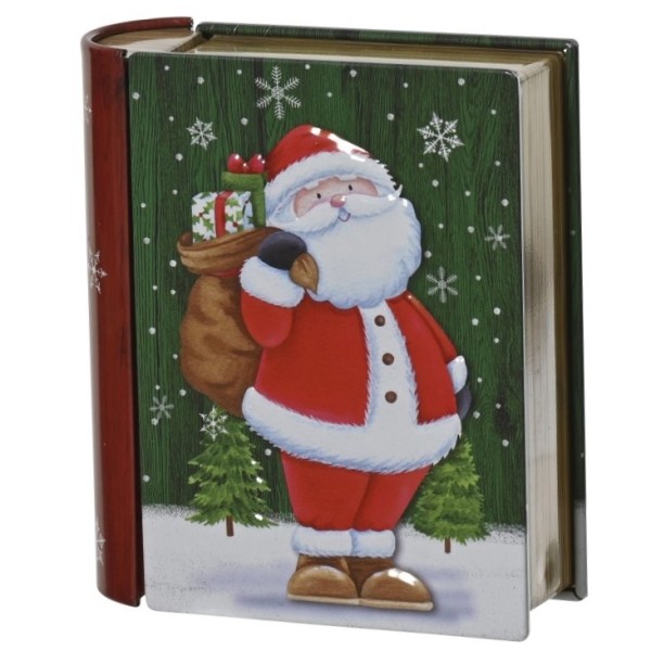 Buchbox Metall "Santa mit Geschenke" K708347a