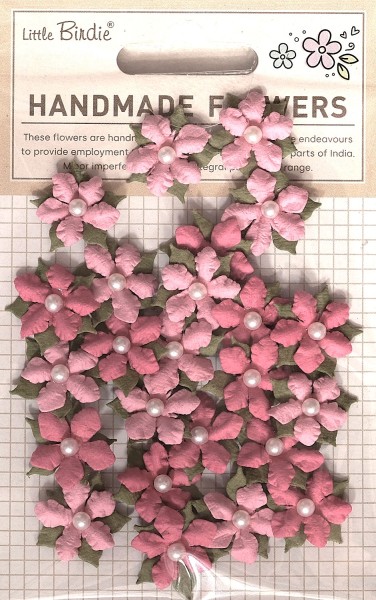 Papierblumen "Elira" Pink Passion 24 St CR103063