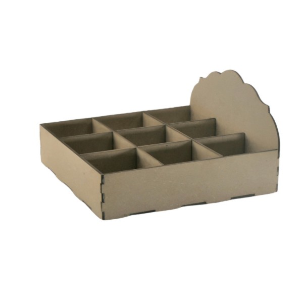 MDF Aufbewahrungsbox mit 9 Fächern SMBV098S