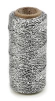 Kordelband "Flashy Cord" 25m - Silber Kordelband "Flashy Cord" 25m - Silber