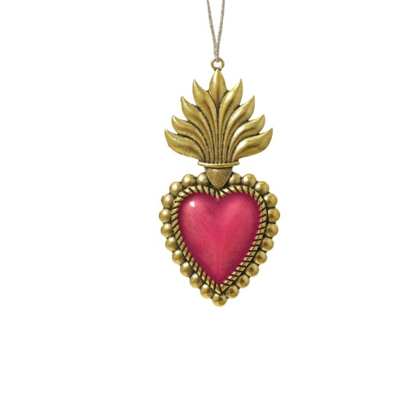 Deko Anhänger "Herz" - Hellrot K709564-a