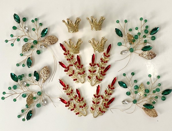 Komplettset Weihnachtsschmuckelemente (12 Teilig)