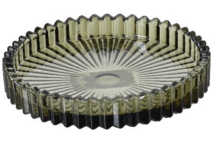 Kerzenhalter aus Glas (10cm) - grün