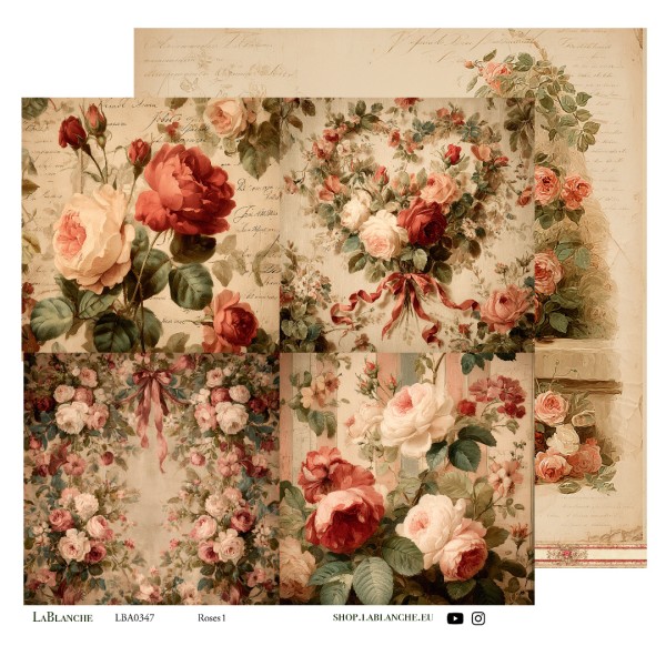 Designpapier "Roses" 1