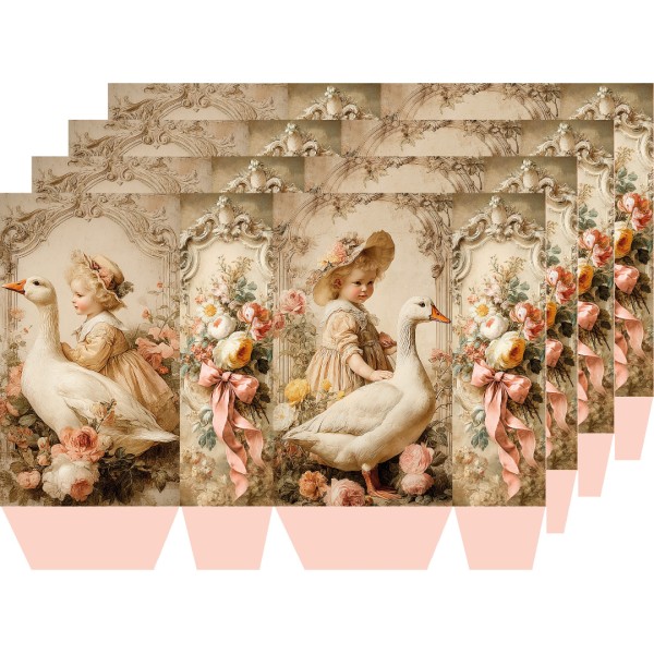 4er Set Papiertüten "Spring"