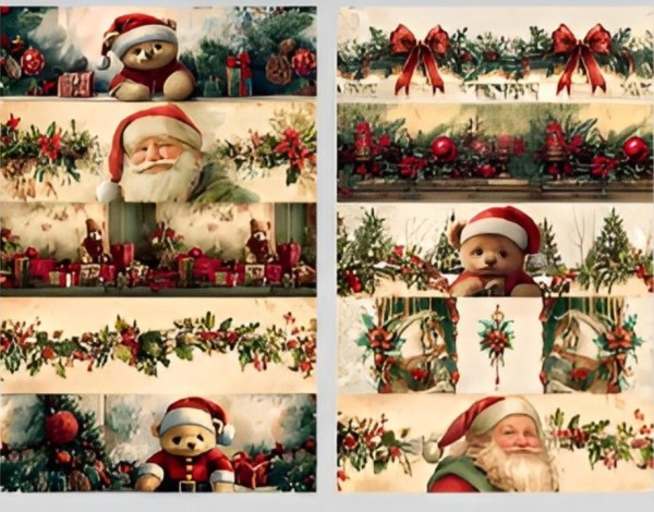 Schrumpfbanderole "Weihnachten 2025" - 6cm