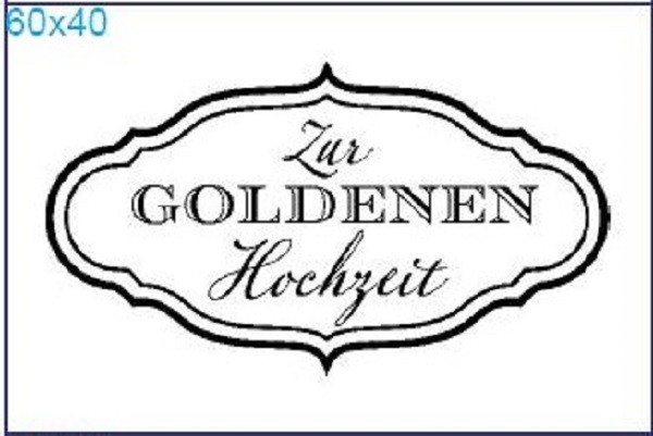 Stempel "Zur Goldenen Hochzeit"