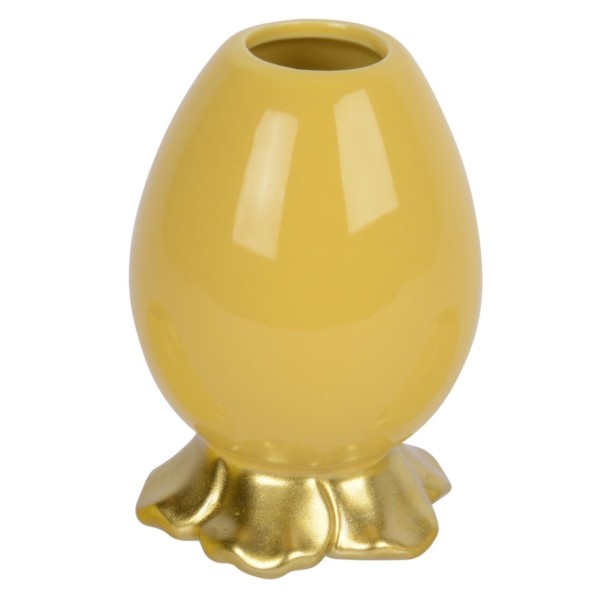 Keramikvase "Ei" Klein, Gelb, dunkel K874340d