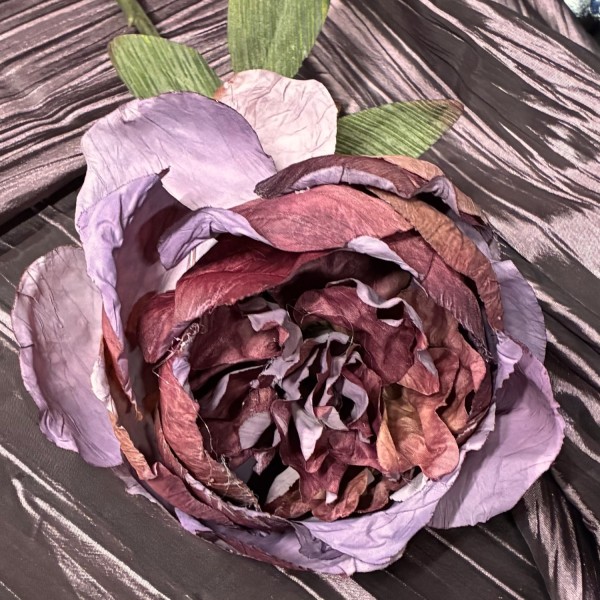 Paeonien Dekozweig Groß 58cm - Burgund Lila