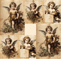 Reispapierset Engel 4 Bogen Reispapierset Engel 4 Bogen