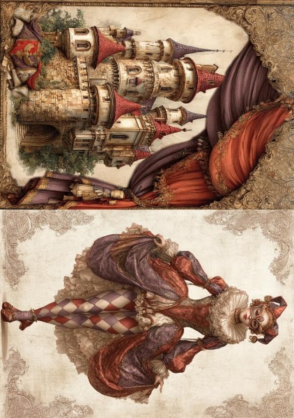 Reispapier "Harlekin" 4