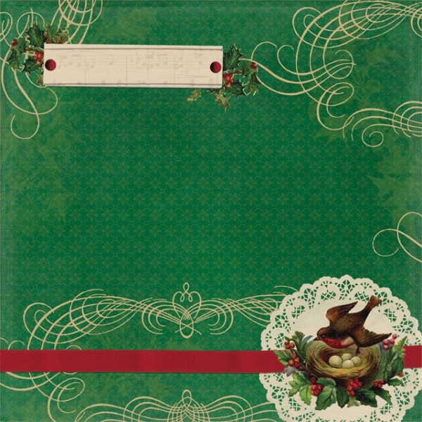 DCWV Designpapier Vogelnest (30 x 30 cm)