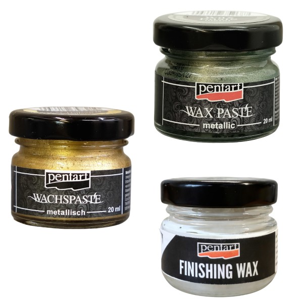 Wachspastenangebot (3 Stk.) - Schildkrötengrün/Gold/Weiß