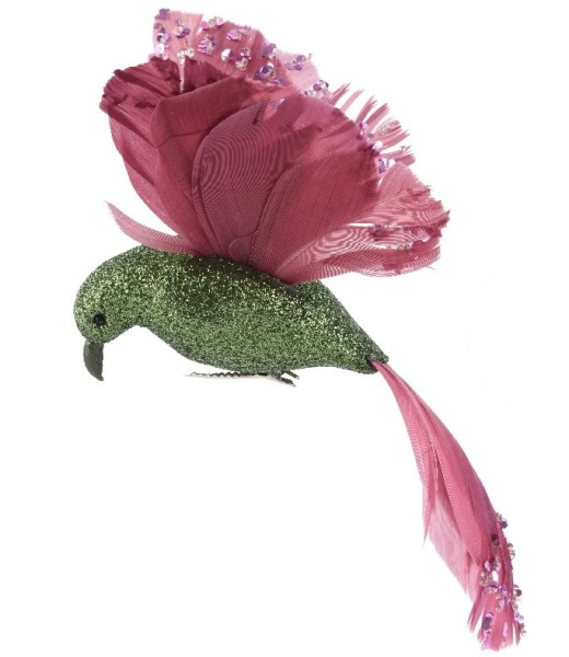 Schaumstoff Kolibri - Grün/Rosa