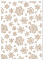 Metallic Transfermotiv "Wintermärchen ´24" - champagner - Schneeflocken Metallic Transfermotiv "Wintermärchen ´24" - champagner - Schneeflocken