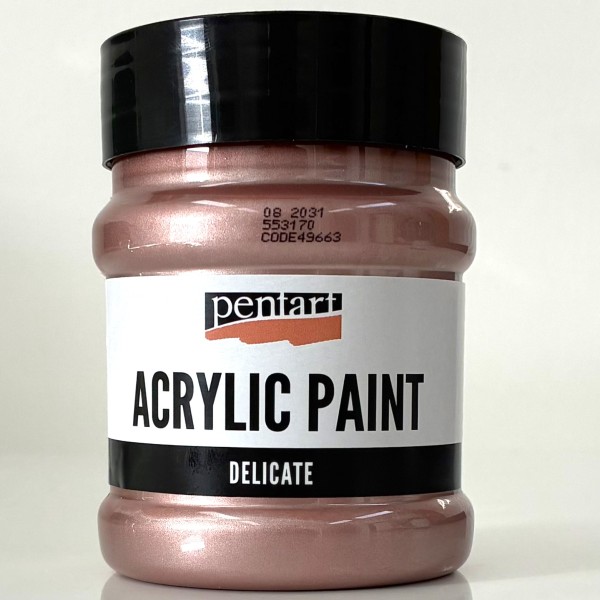 Acryl Farbe "Delicate" Metallic 230ml - Rosegold P49663