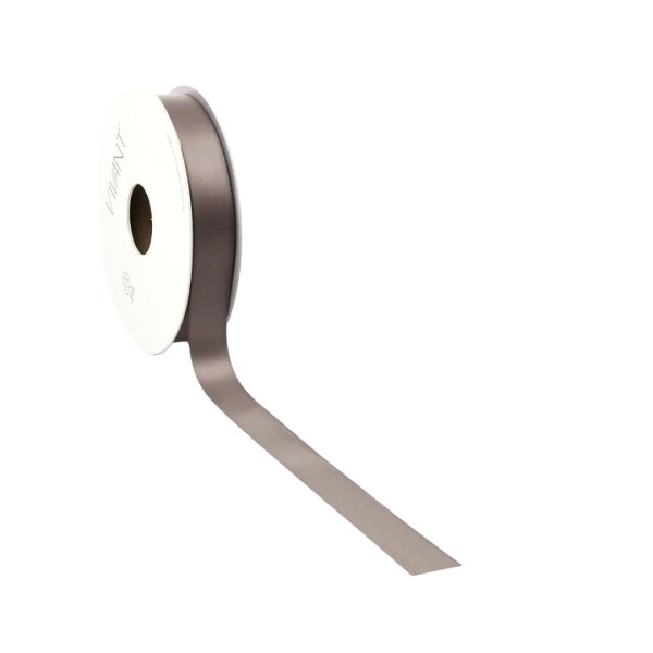 Dekoband "Doppelseitig Satin" - dunkelgrau