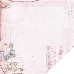 Designpapier "Pink Carriage" (30,5 x 30,5 cm)