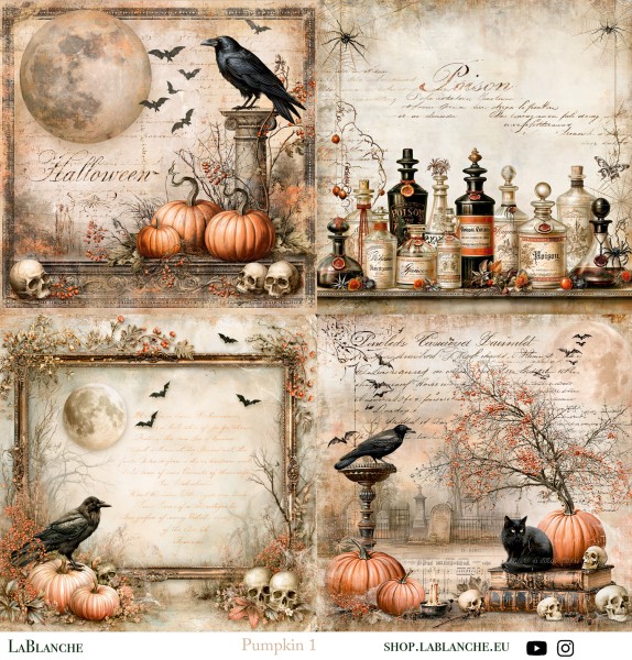 Designpapier "Pumpkin" 1