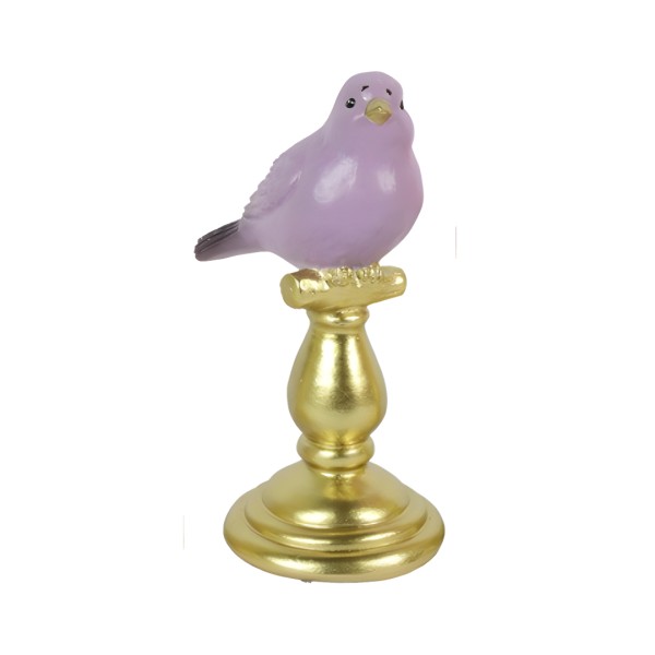 Vogel auf Fuß 16,5cm - Lila DS829525-3