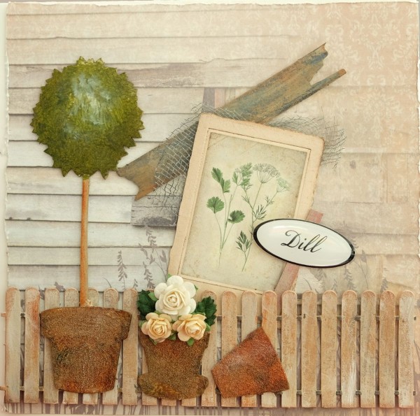 Chipboard Ausstanzungen "Garten VI" LBChip006