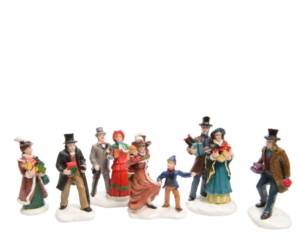 Figuren-Set "Weihnachtseinkäufe"