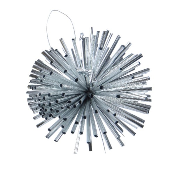 Weihnachtsornament aus Draht PET – Silber – 8 cm K029618-c