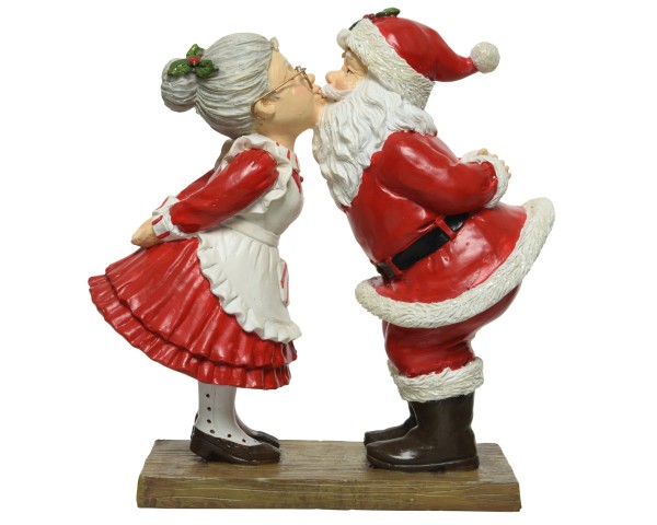 Deko Figur "Weihnachtsliebe" Mann & Frau 18,5 cm