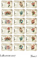 Natural Papier "Flowers III" Natural Papier "Flowers III"