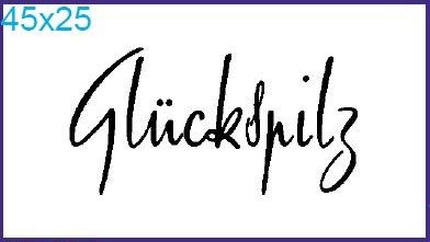 Stempel "Glückspilz"