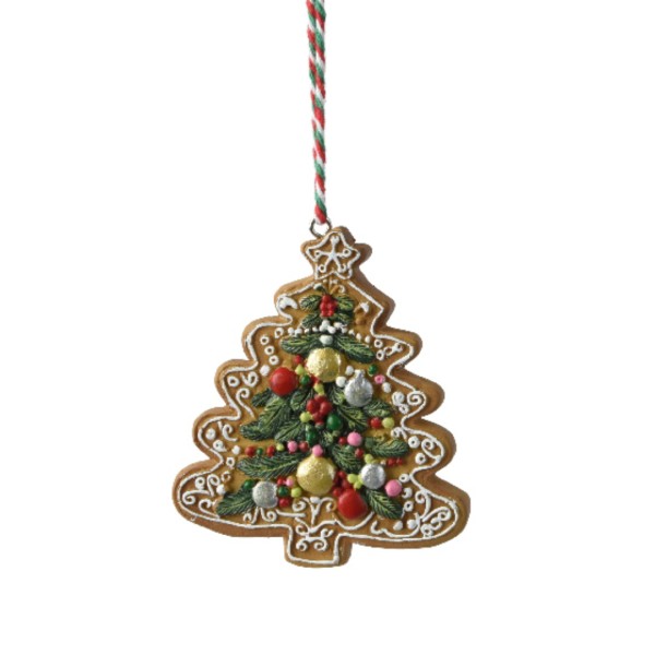 Lebkuchen-Anhänger Tannenbaum aus Polyresin – 9,5 cm K537874-b