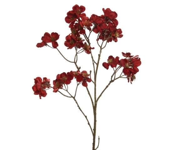 Blumenzweig "Hartriegel" - Rot
