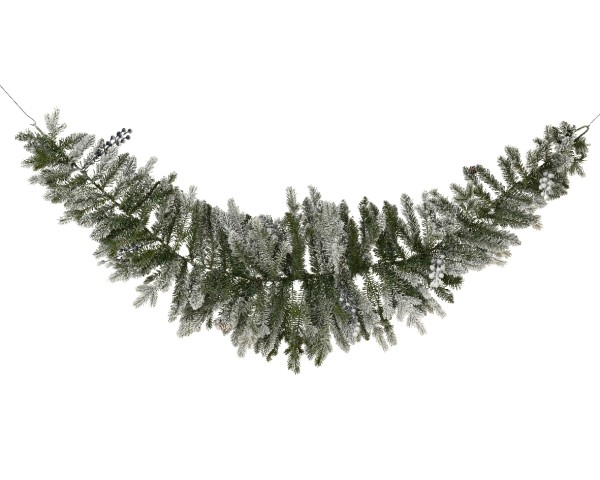 Aspen Girlande – Grün/Weiß – 180 cm